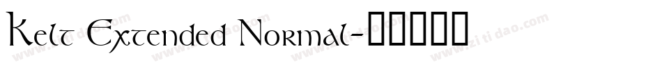 Kelt Extended Normal字体转换